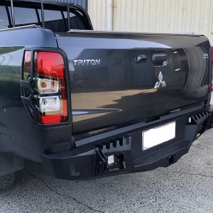 Rear Bar Bumper For Mitsubishi Triton MQ MR 2015-Onwards Protection Tow Heavy Duty 4WD