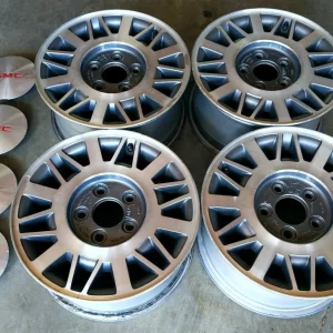 15x7 5x4.75 GM Wheels with Caps - Set of 4